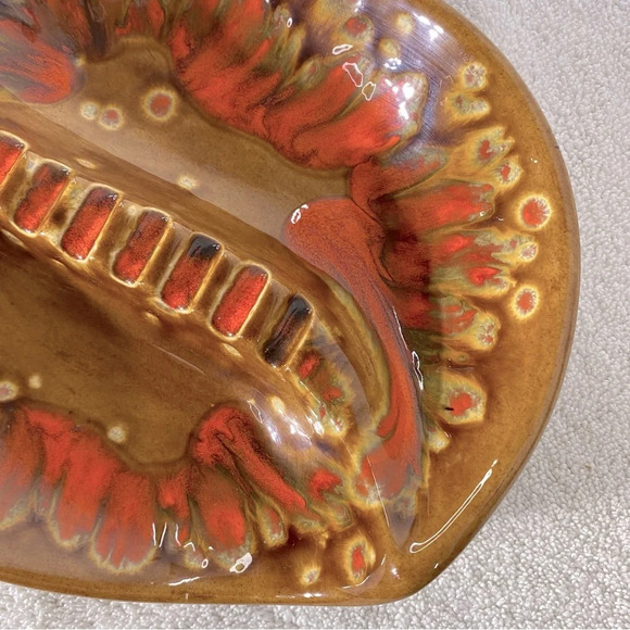 Vintage 1972 MSevrens Canada MCM  Ceramic Pottery Art Ashtray Trinket Dish - Picture 7 of 15